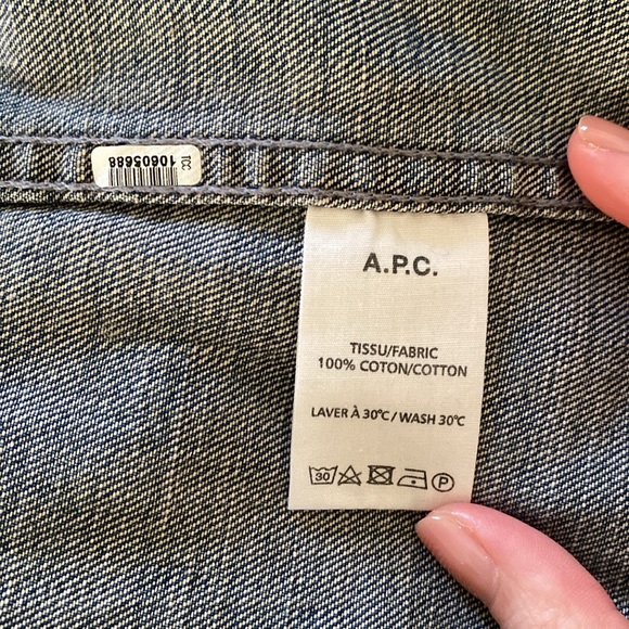 A.P.C. X Kanye Denim shirt, Men’s M - Picture 9 of 9